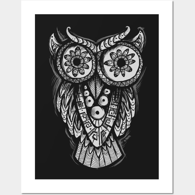 Owl Shaman Wall Art by OsFrontis